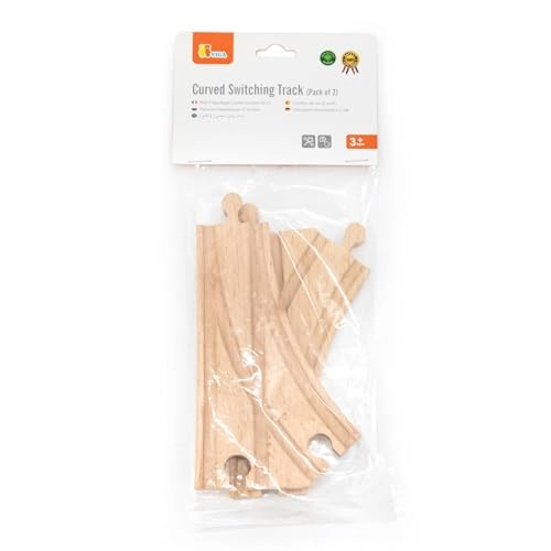 Short Curved Switching Track Set - 2-Pieces