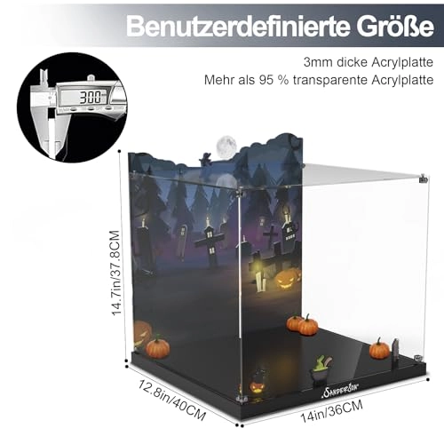Acrylic Display Case - 3mm Hocus Pocus: The House of Sanderson Sisters for LEGO 21341
