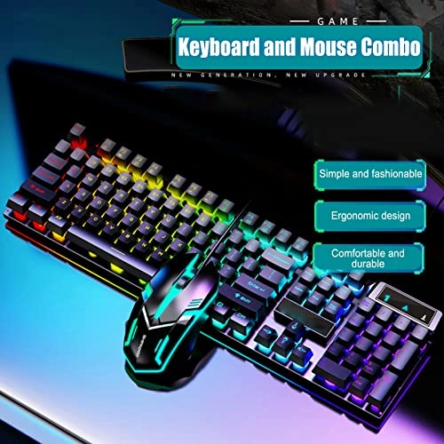 Gaming Keyboard and Mouse Combo - Wireless