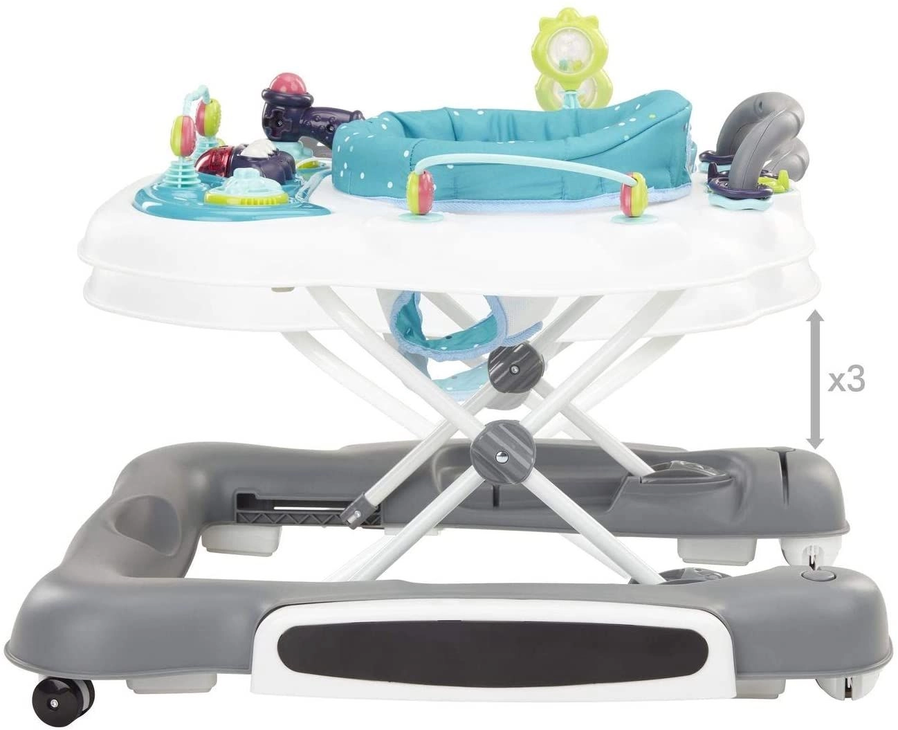 5 in 1 Baby Walker - 6 months Light Blue