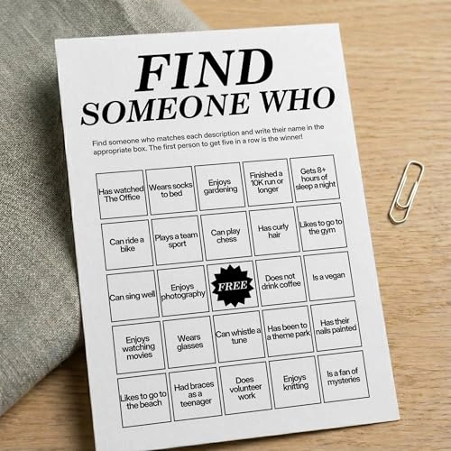 Office Bingo Cards - Adult 25