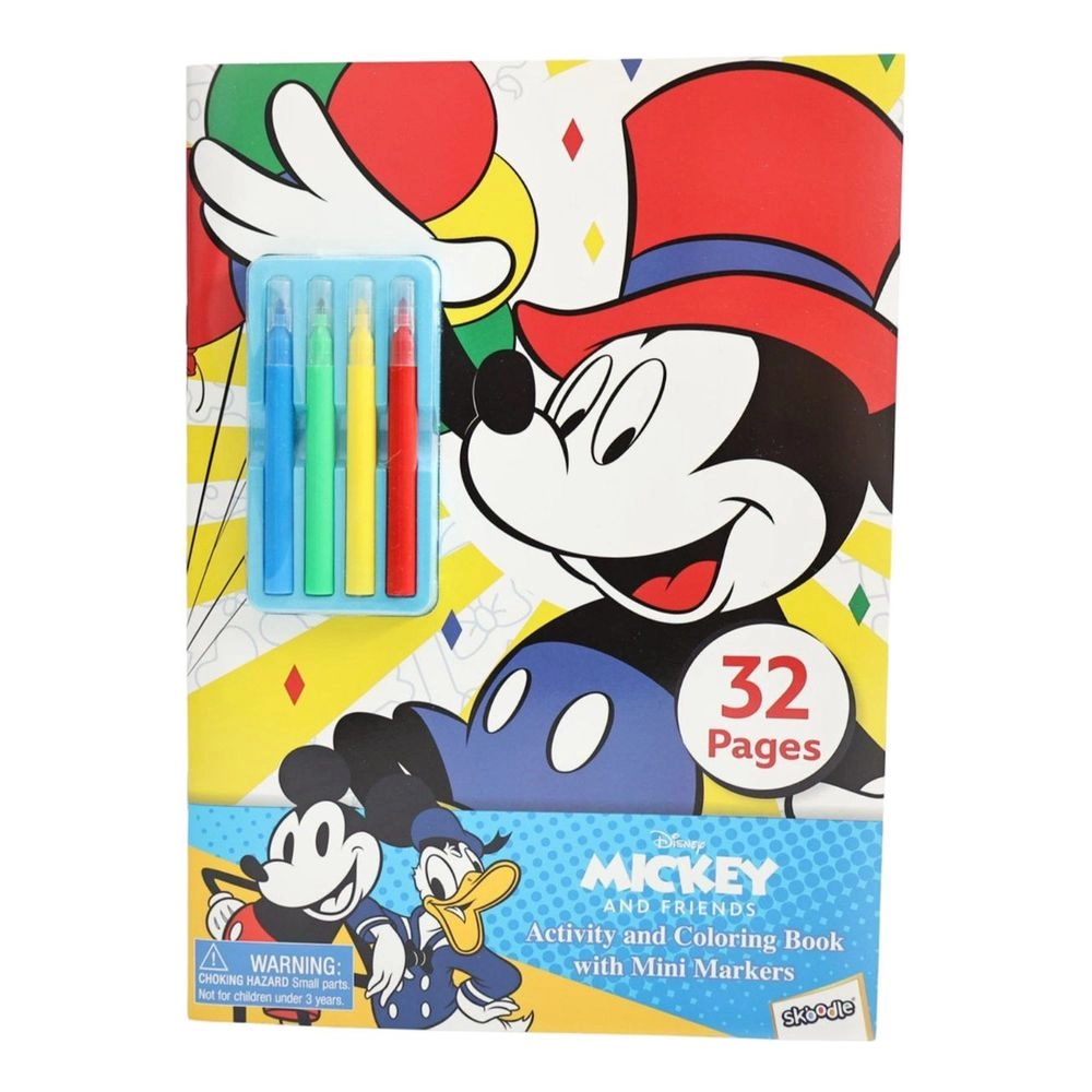SKOODLES Micky and Friends Activity Book with Mini Markers