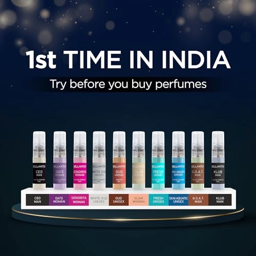 CEO Man - Eau De Parfum 5ml + IMPACT Man - Eau De Cologne 5ml + SKAI Aquatic - Eau De Cologne 5ml + FRESH - Eau De Toilette 5ml + HONEY OUD - Parfum 5ml + OUD - Parfum 5ml + WHITE Oud - Eau De Parfum 5ml + SENORITA - Eau De Parfum 5ml + DATE Woman - Eau De Parfum 5ml + CEO Woman - Eau De Parfum 5ml