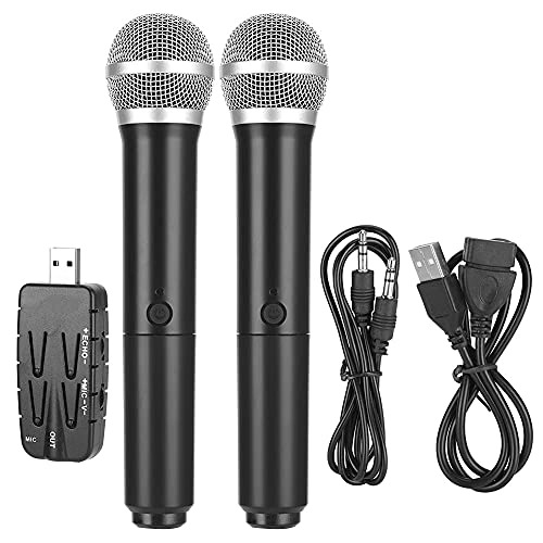 NB96385466 USB+Wireless Microphone 2 Microphone System with 1 Receiver Set