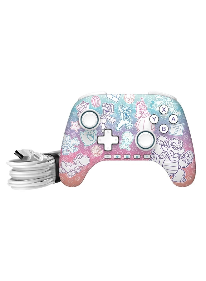 PowerA Switch 2 Advantage Wired Controller Mushroom Kingdom