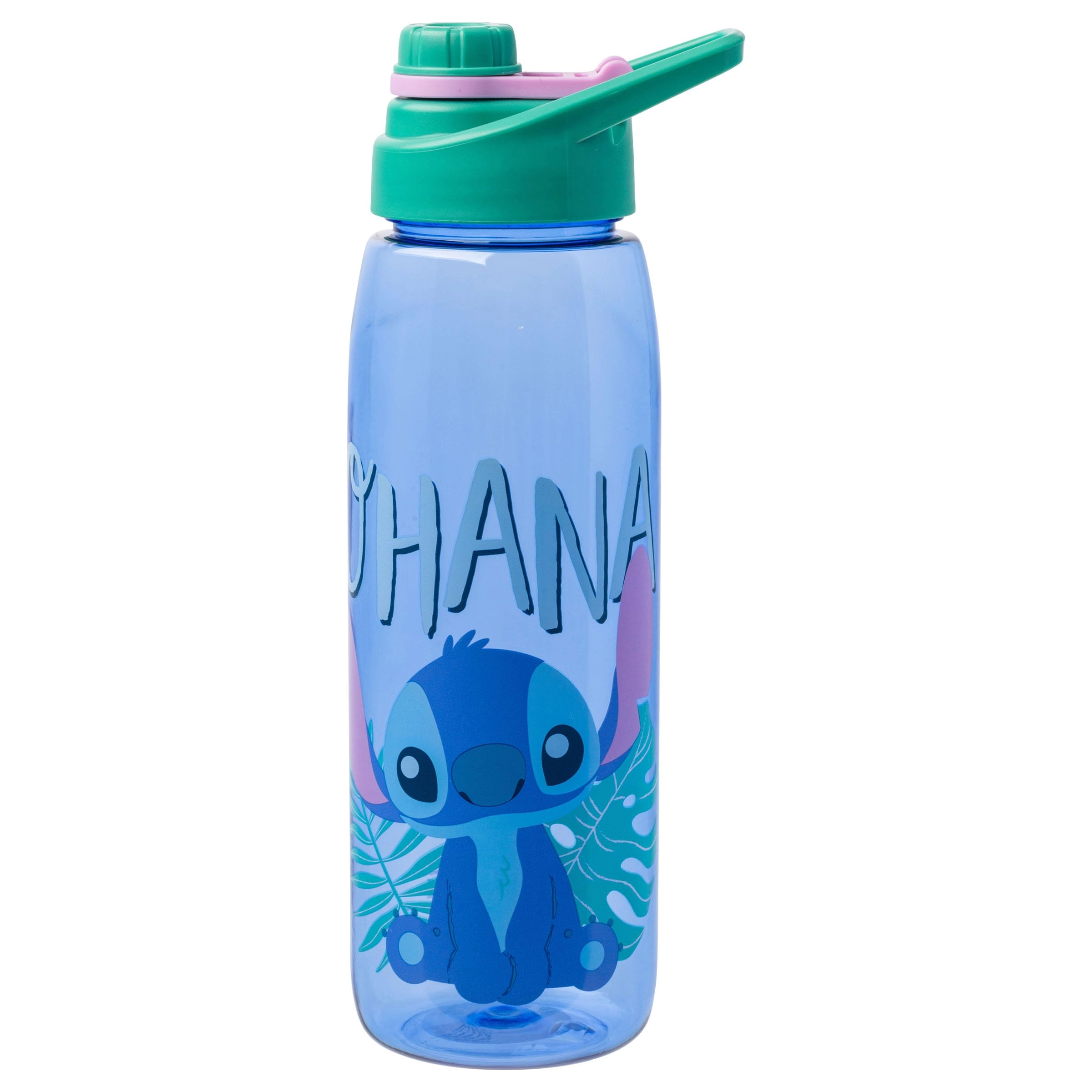 Silver Buffalo Lilo and Stitch Ohana Water Bottle - Screw Lid