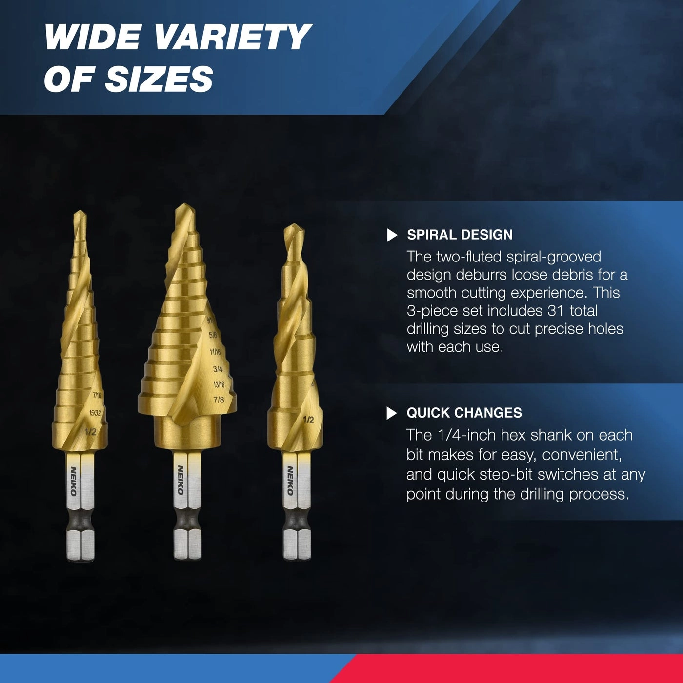 10181A - high-speed steel 3 piece(s)