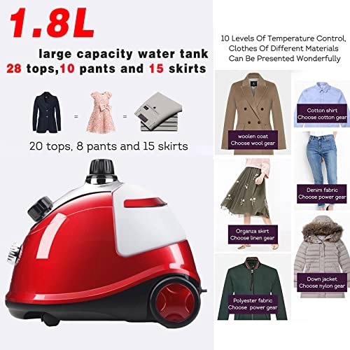 Garment Steamer - 1800W 1.8L 98°C