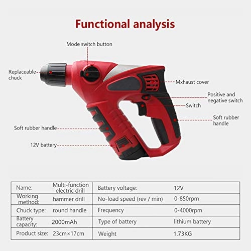 Cordless Brushless Electric Drill - 1500mA