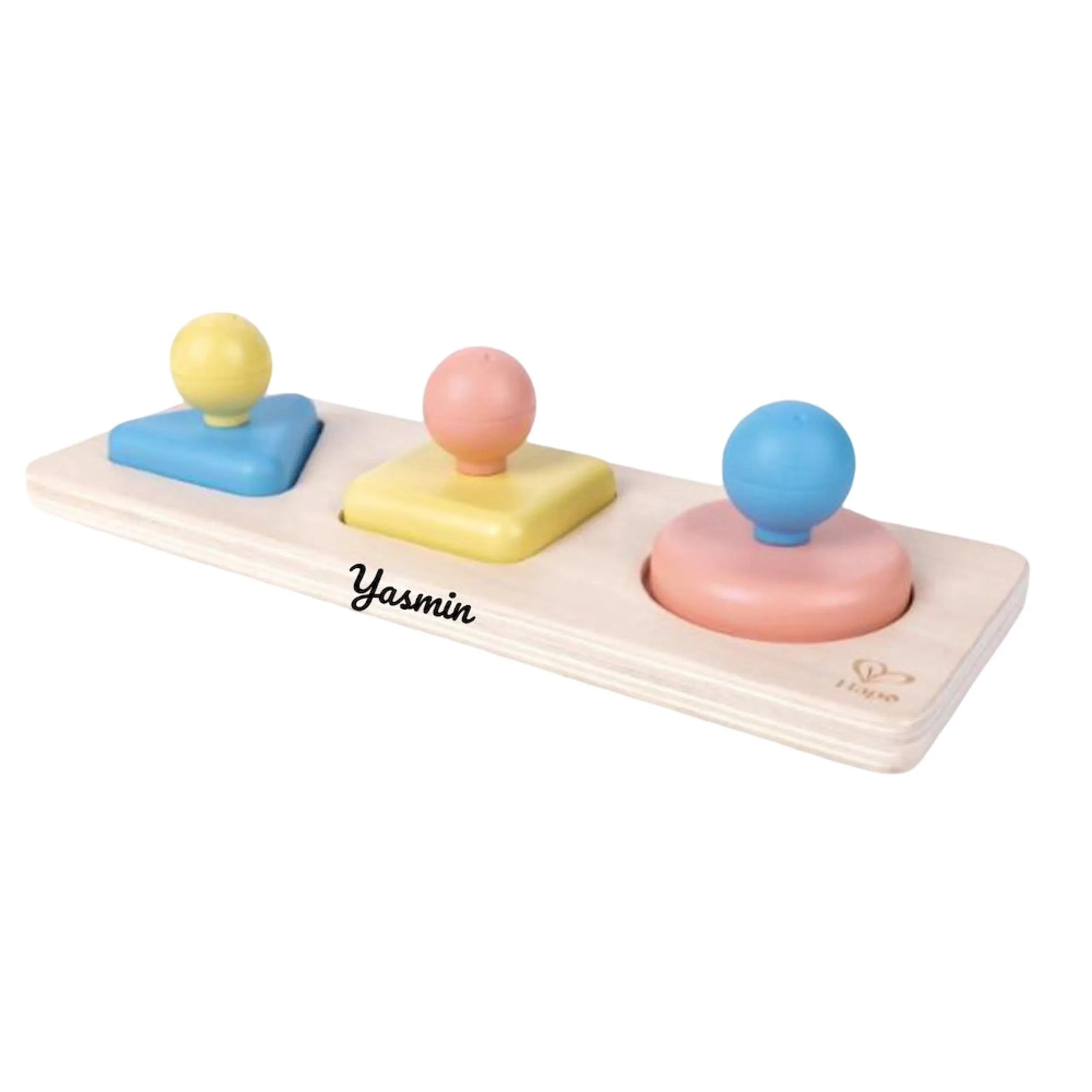 Wooden Montessori Mirror Shape Puzzle - 10M+ 3pcs