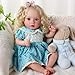 Reborn Baby Doll - 20 Inches Soft Body Girl Curly Hair Ages 3+