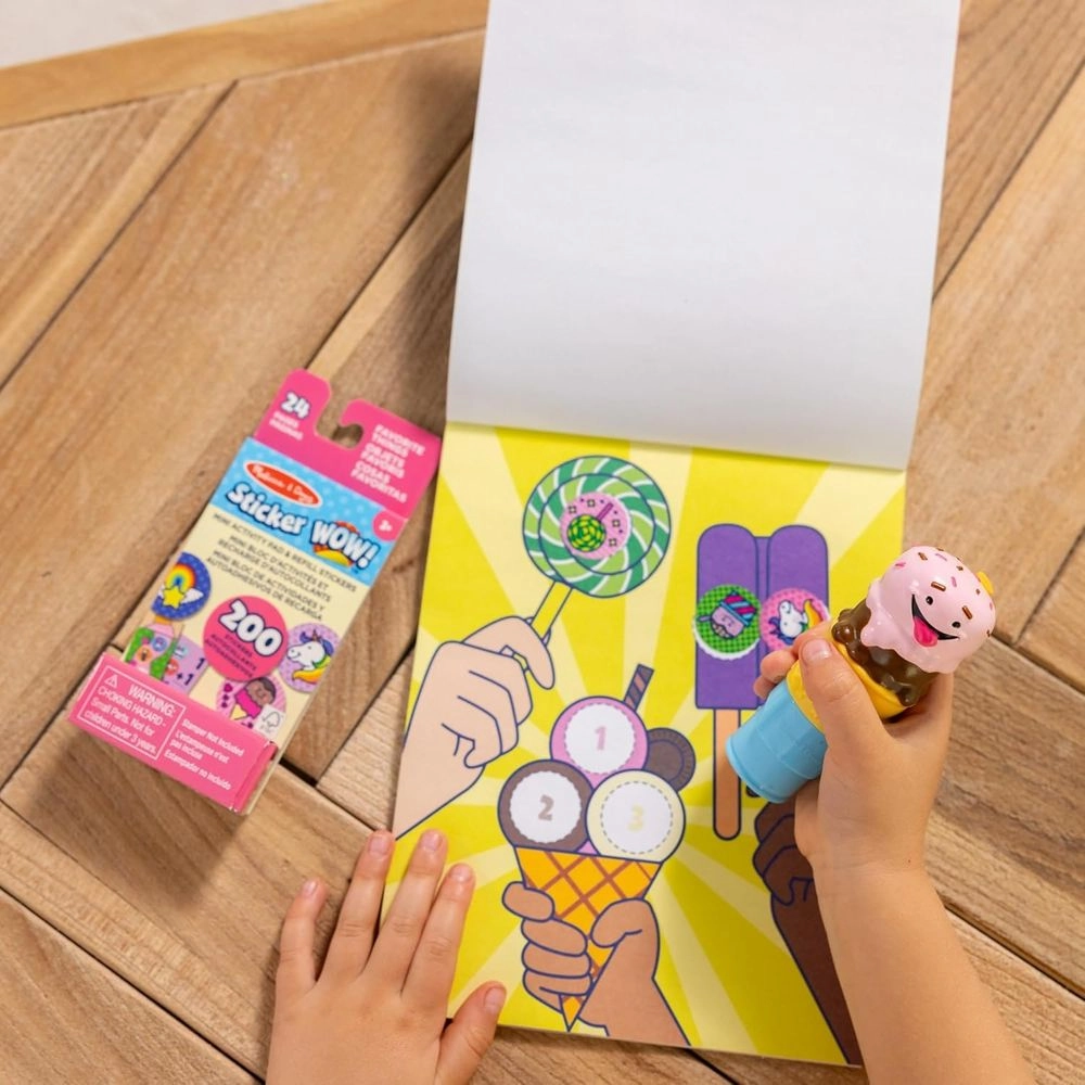 Ice Cream Activity Sticker Book Sticker Stamper 300 pcs