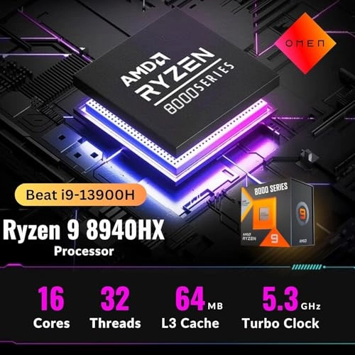 OMEN 16 - 16'' Ryzen 9-8940HX 16GB DDR5 512GB SSD