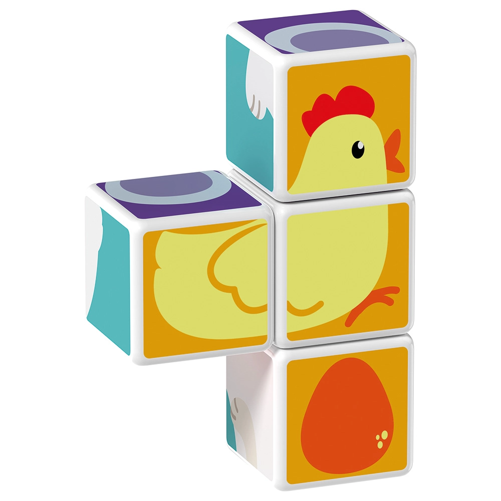 Printed Animal Friends Magicube - Suitable for 1.5 years and above 7pcs