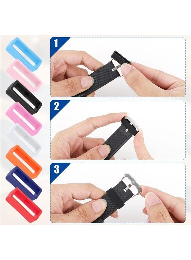 SAVITA 8 Pack 22mm Watch Strap Holder Loop for Smartwatch Band