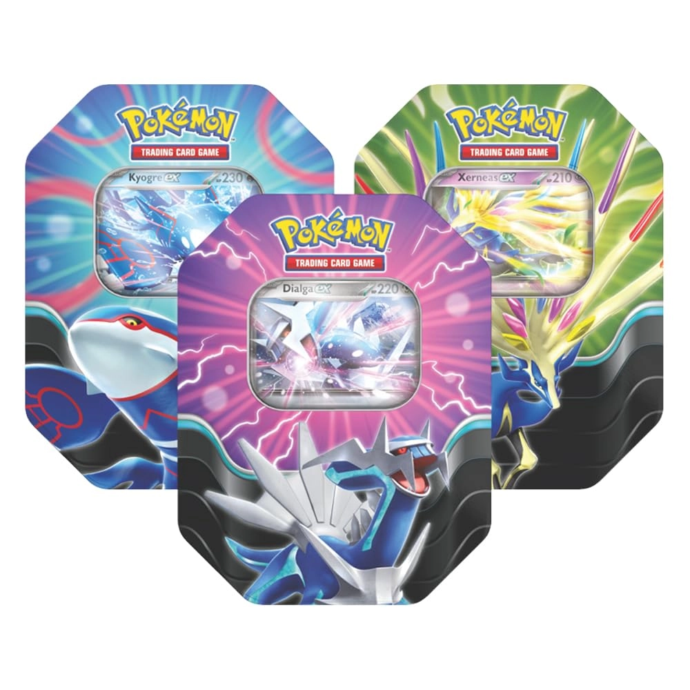 The Pokémon Company International Azure Legends EX Tin - Foil Promo Card 4 Booster Packs