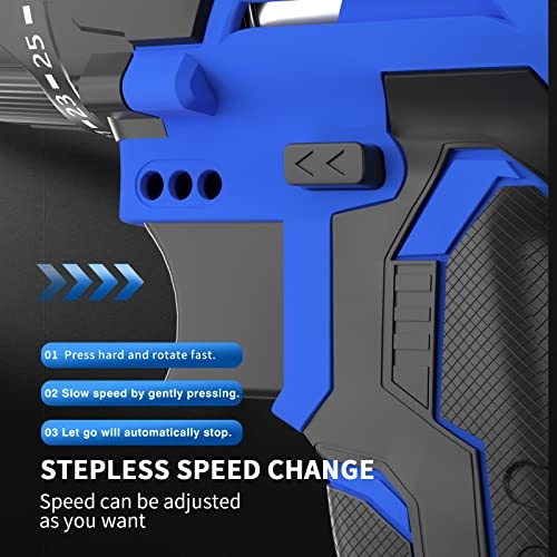 21V Cordless Combi Drill - 2 Batteries 45Nm