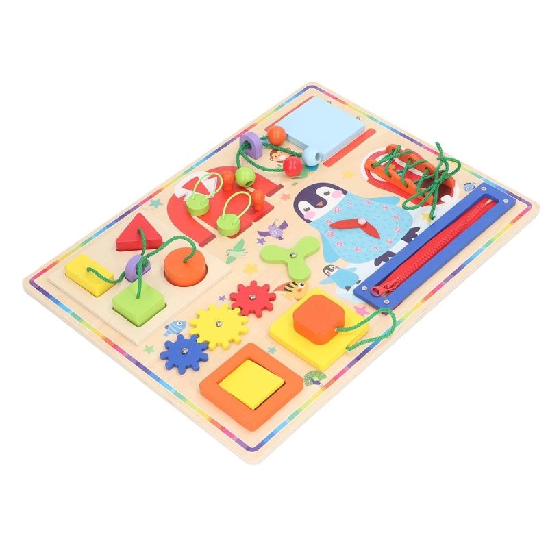 14 In 1 Wooden Busy Board - 3 +