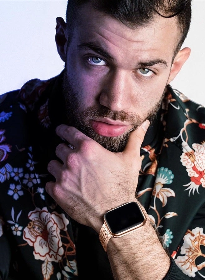 Metal Watch Band for Apple Watch Series 8 7 6 5 4 3 2 1 SE SE2