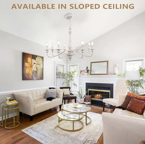 Traditional White Pendant Lamp - 150 cm