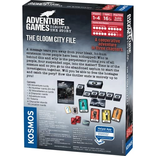 Adventure Games: The Gloom City File - Cooperative Card Game