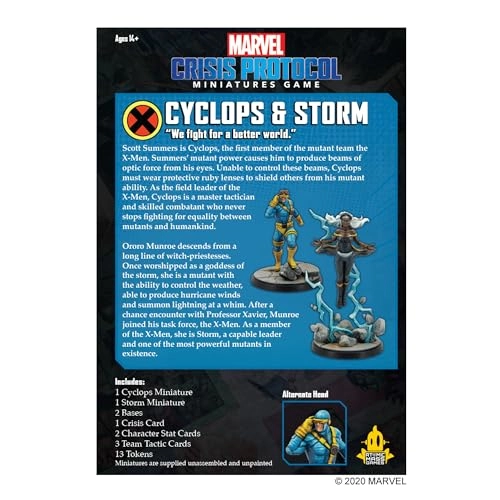 Marvel Crisis Protocol: Character Pack: Storm and Cyclops - Miniature Game