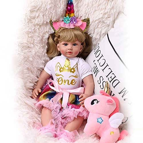 Rebirth Baby Doll - 48cm/58cm Silicone Limbs Cloth Body Panda Clothes Gift Set