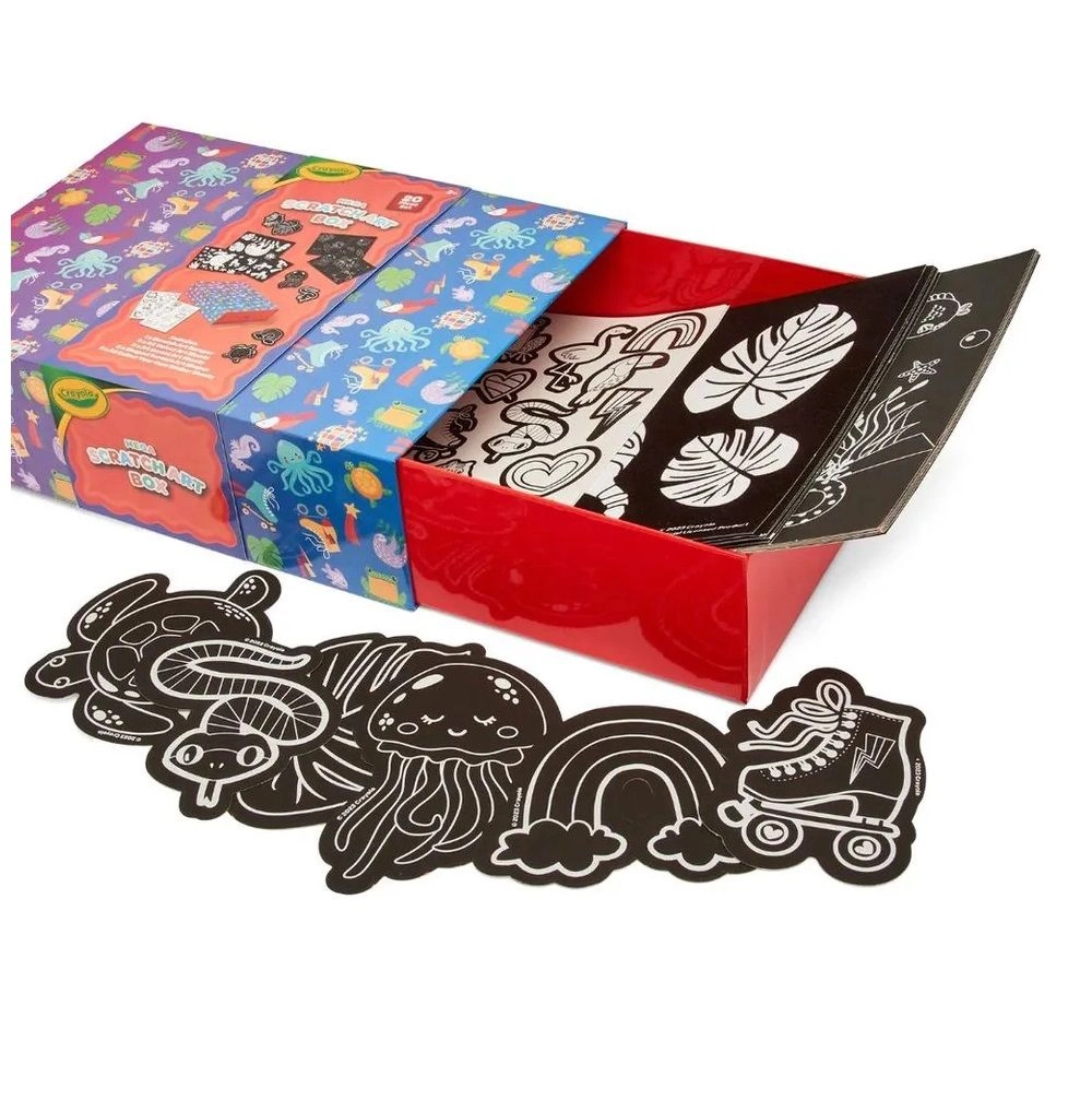 Crayola Scratch And Color Bumper Box - 20 pieces