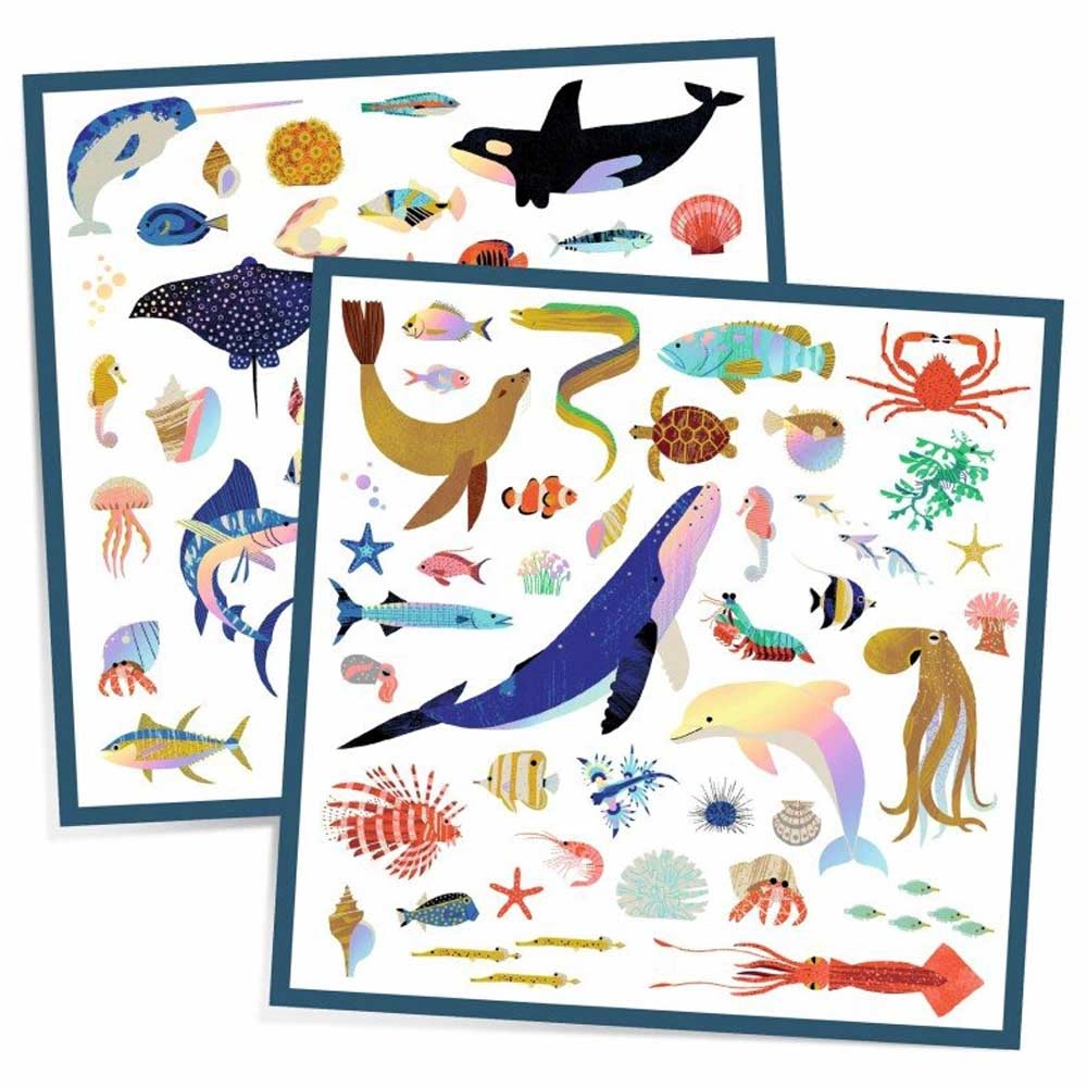 Ocean Sticker Book Metallic 160 pcs