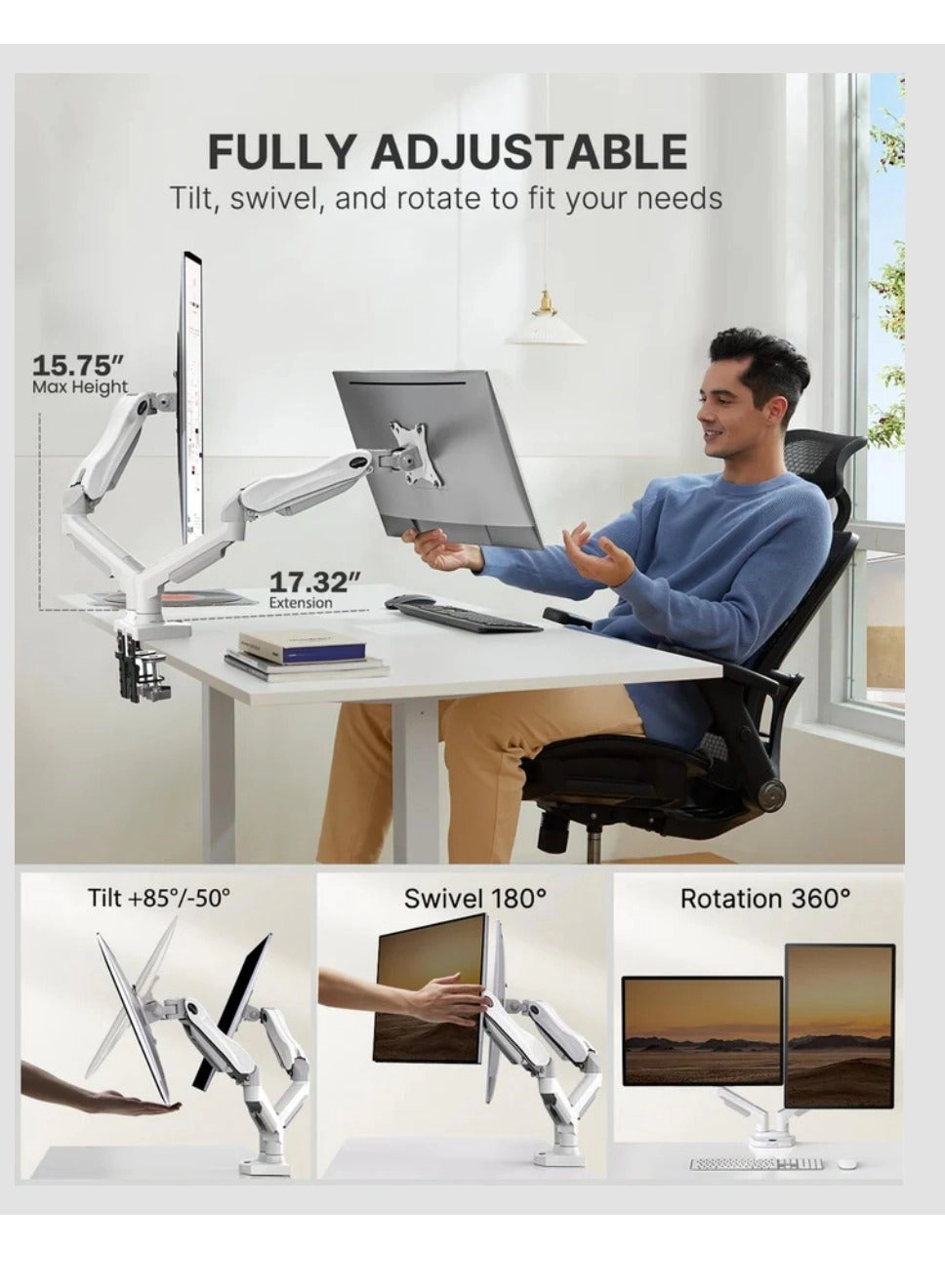 HNDS6W-1 - Dual 13 to 30 Inch 75x75 and 100x100