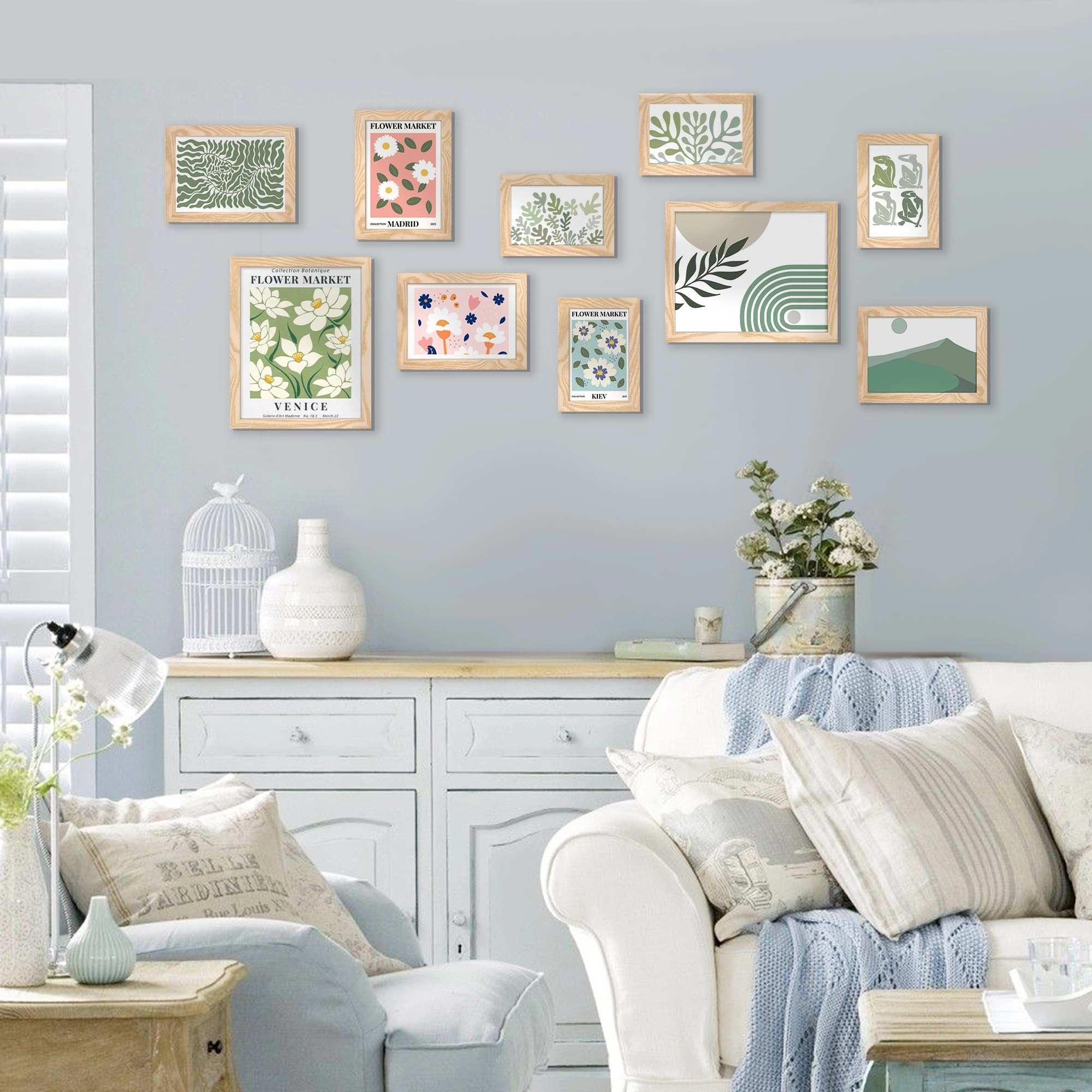10 Pack Picture Frames - 8x10, 5x7, 4x6