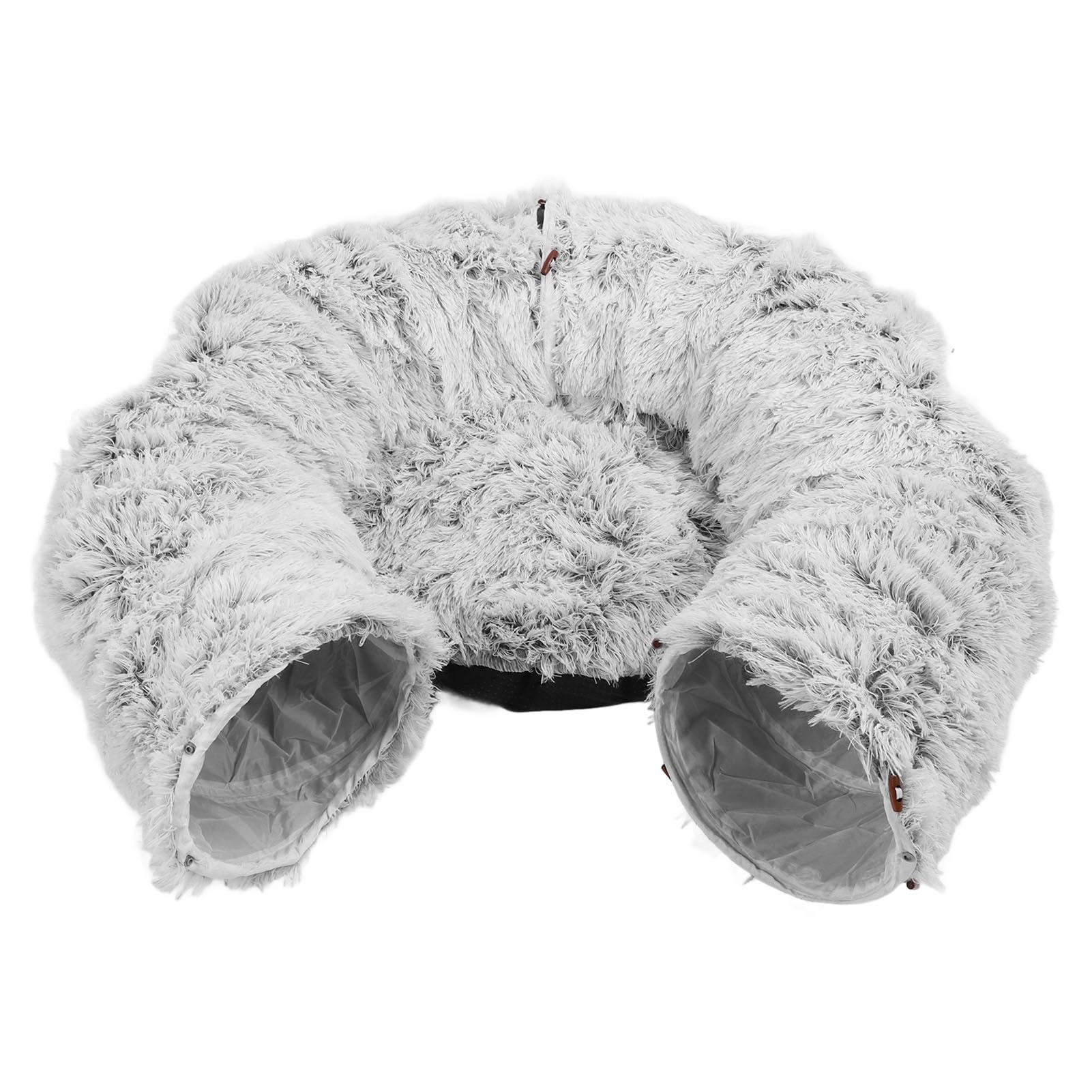 Cryfokt U Shaped Cat Tunnel Bed - 29.53x21.65in Polyester