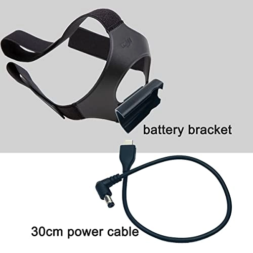 FPV Goggles V2 Battery Bracket Holder and Power Cable - 30cm Power Cable 7.7*4.5*2.3cm