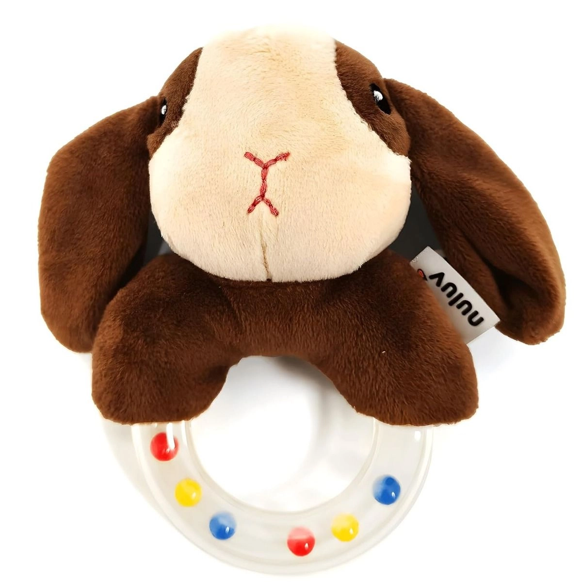 Nuluv Puppy Ring Rattle 20 cm Soft Rattle