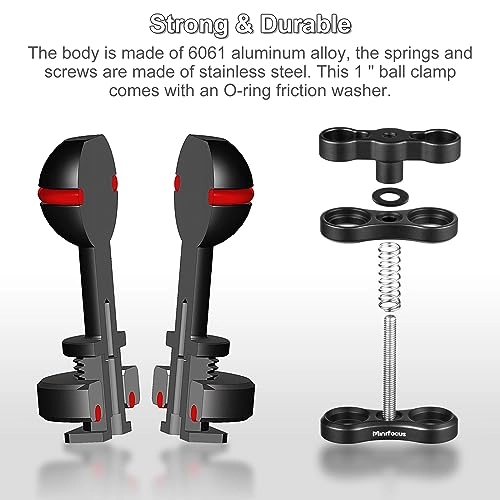 Ball Clamp Mount - Cold Shoe Adapter Aluminum