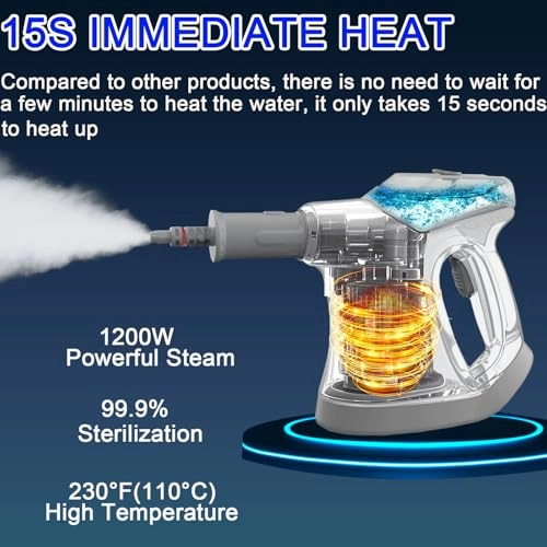 Handheld Steam Cleaner - 400 ml/min