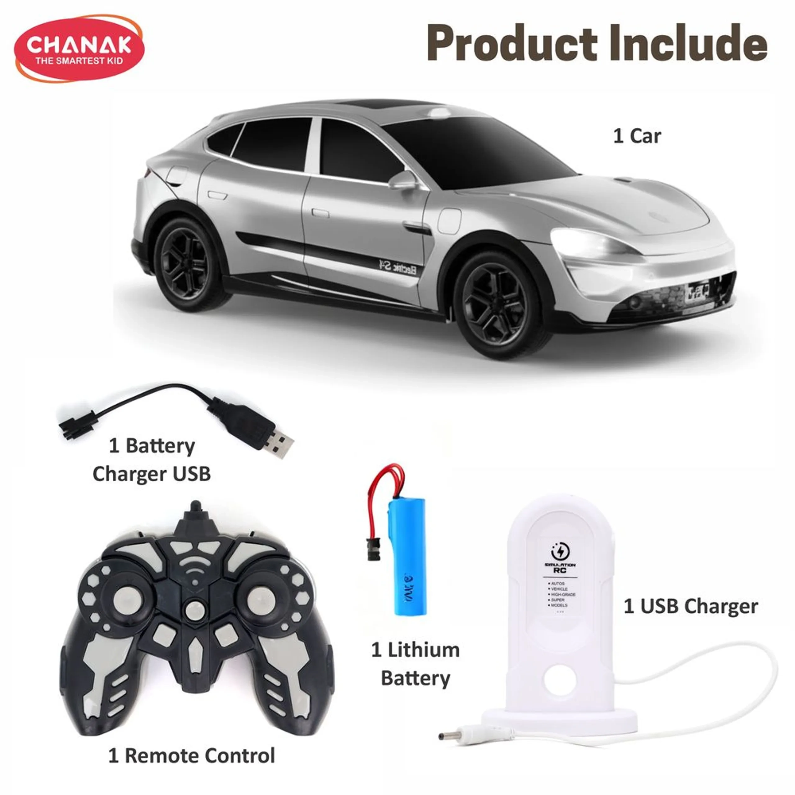 High-Speed RC Coupe SUV Car - 2.4Ghz LED headlights