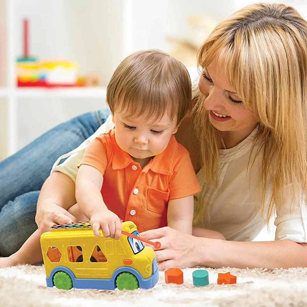 School Bus Xylophone & Shaper Sorter - Suitable for 2 years & above