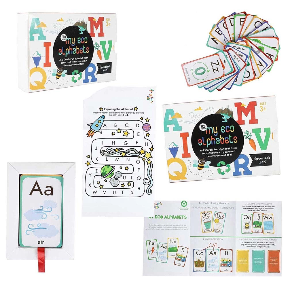 Eco Alphabets Letter Recognition Card Game - 3 years & above