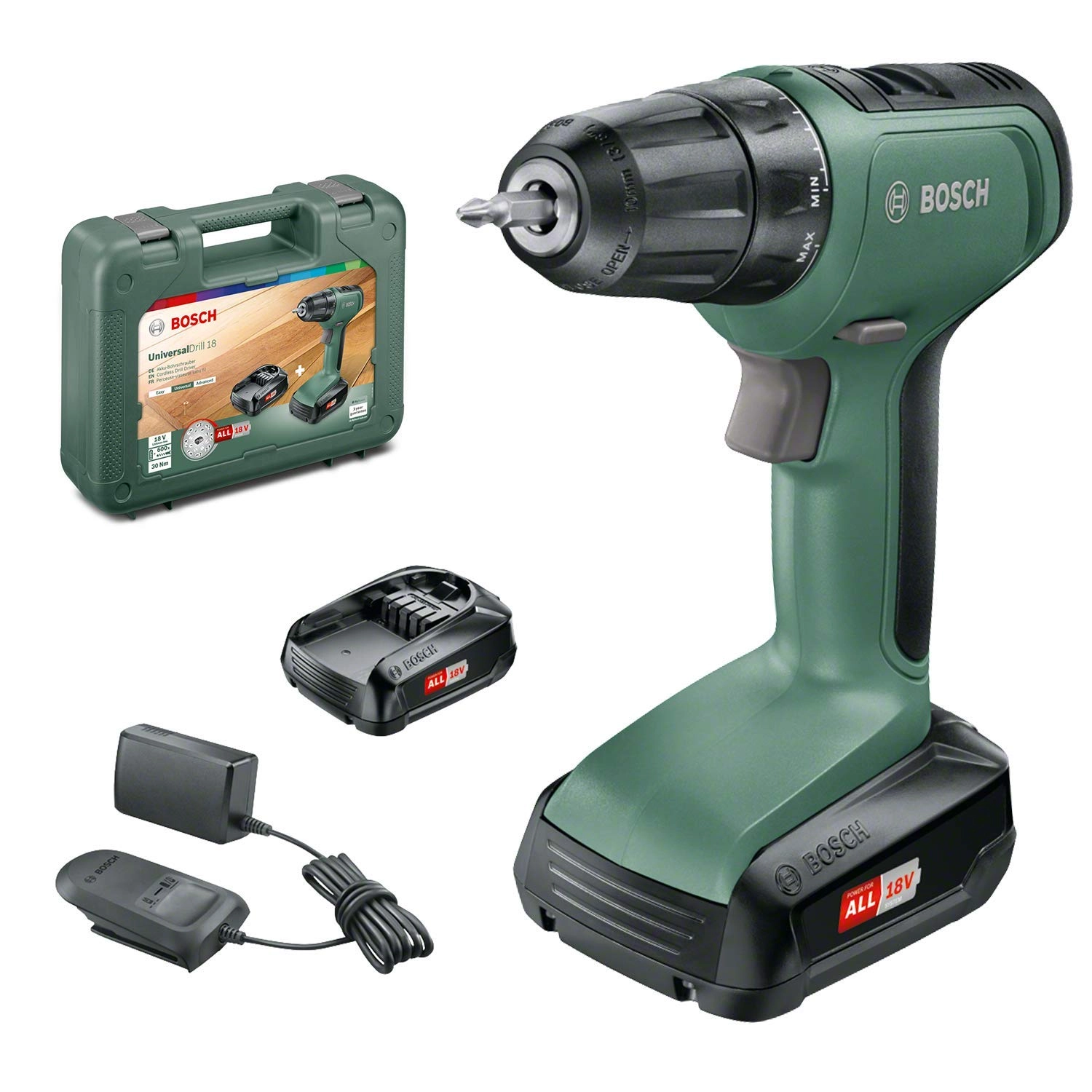 Bosch Home and Garden UniversalDrill 18 - 2x 1.5 Ah