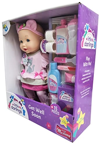 Little Darlings Get Well Soon Doll - 12" 15Pcs Ages 2+