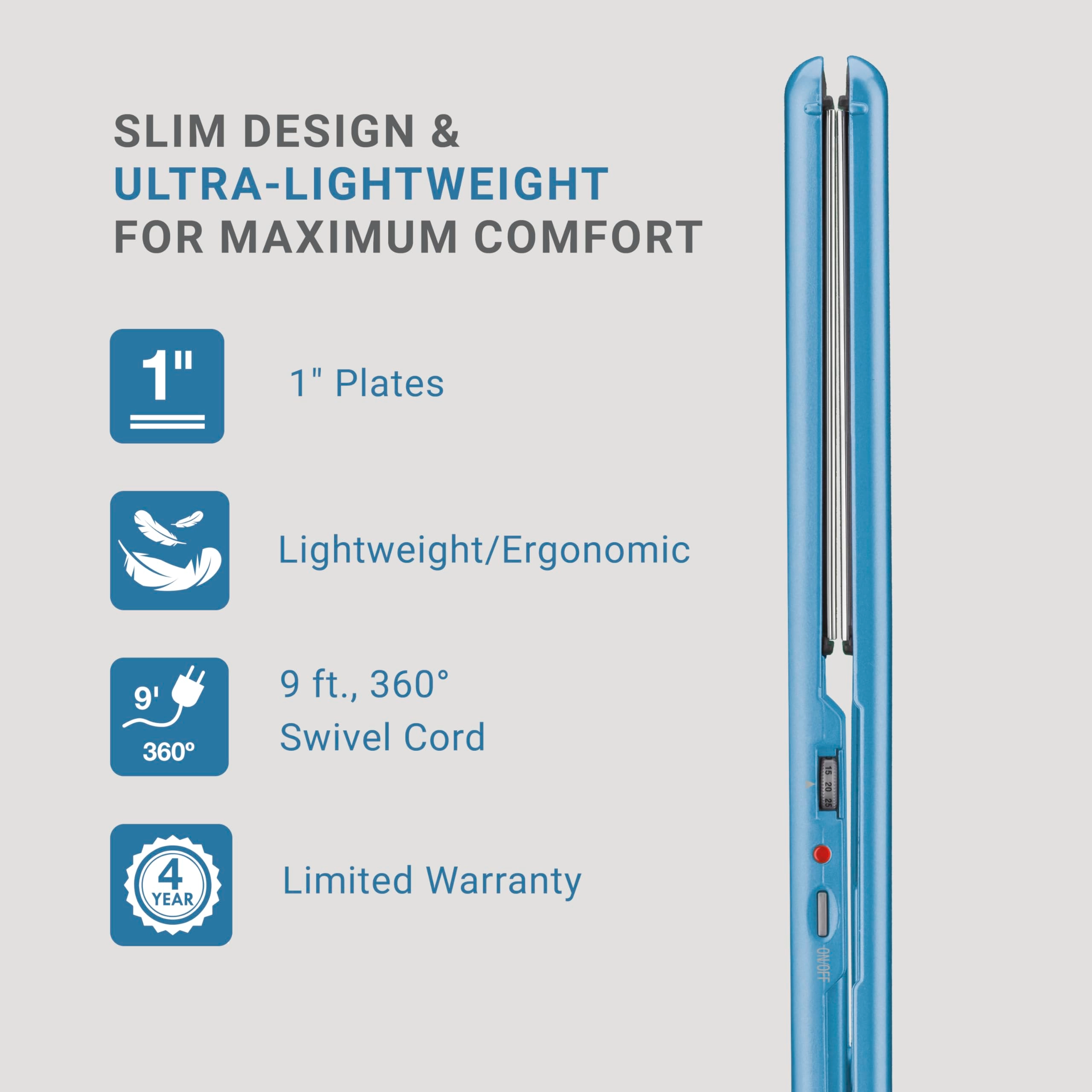 Nano Titanium Ultra-Thin Flat Iron - 1 inch
