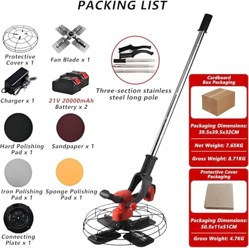 Concrete Wall Smoothing Polisher - 1680W