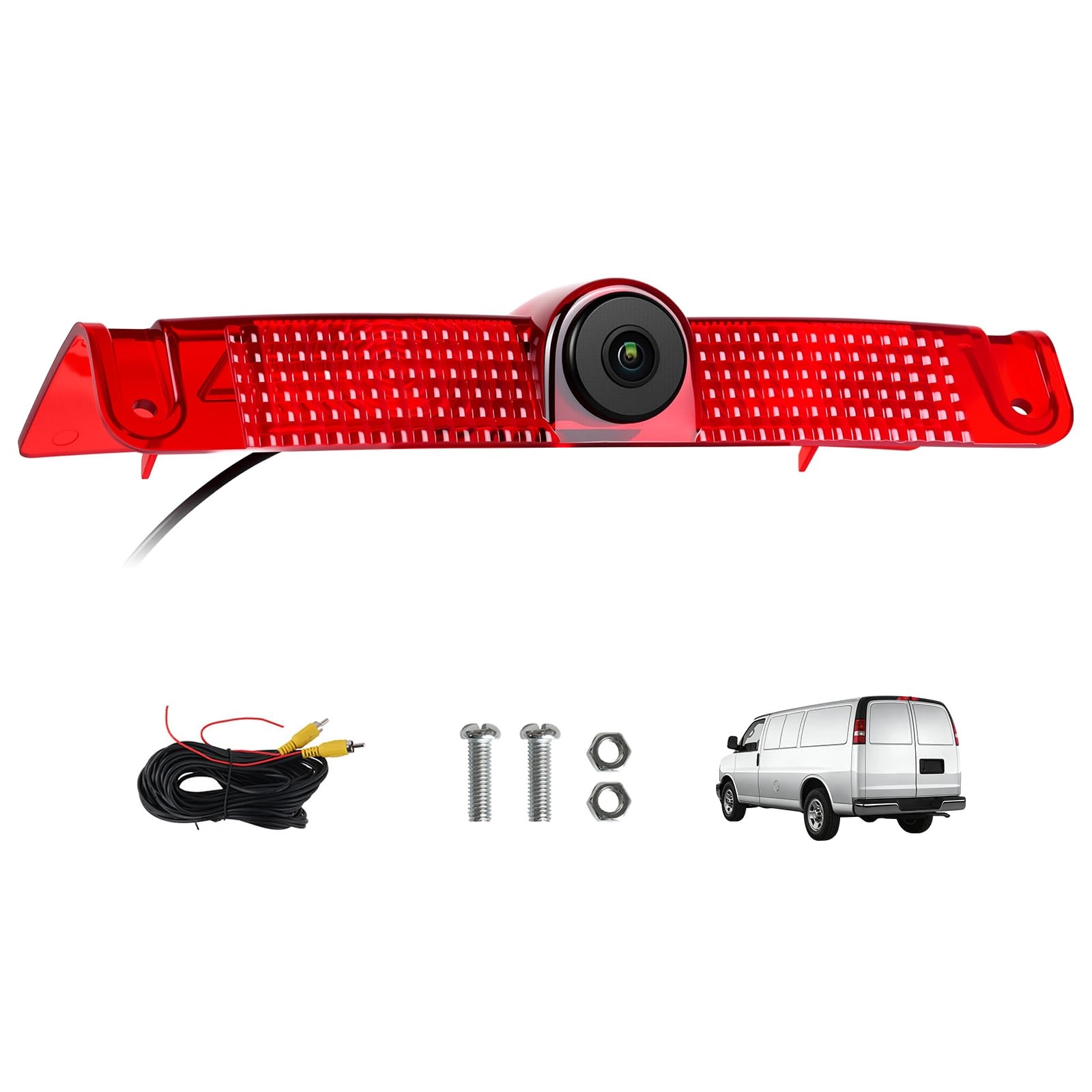 AMprime Brake Light Backup Camera - Night Vision Wired 1280x720