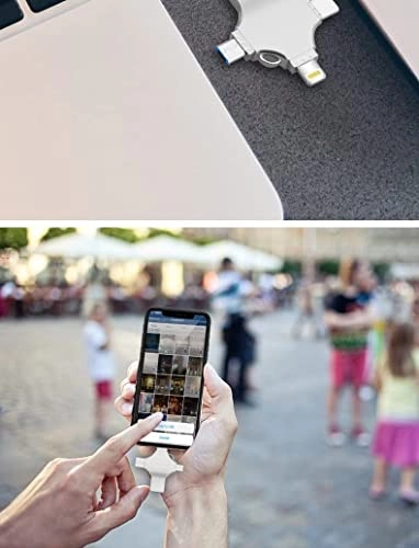 4 In 1 Multi-function OTG USB Flash Drive - 3.0 Type-C 128GB