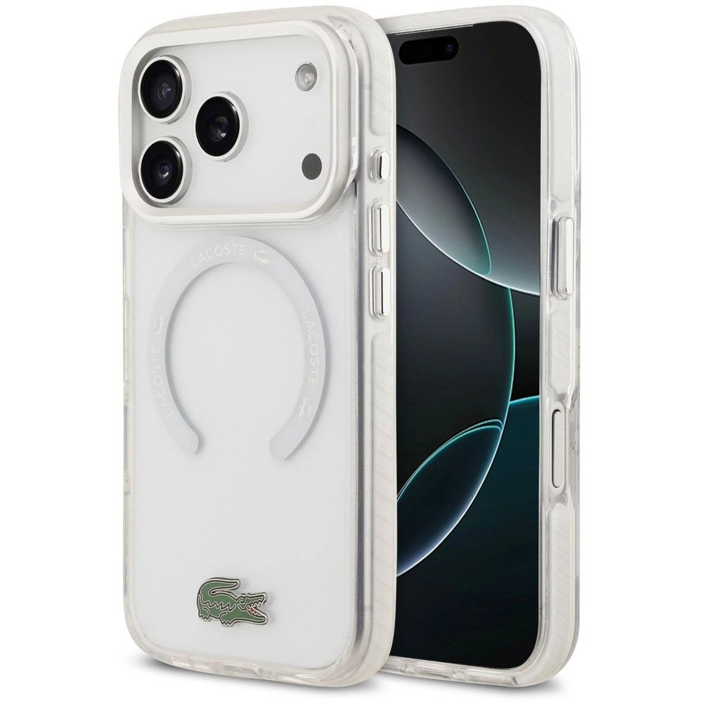 Lacoste MagSafe Transparent TPU & PC Case for iPhone 17 Pro Max