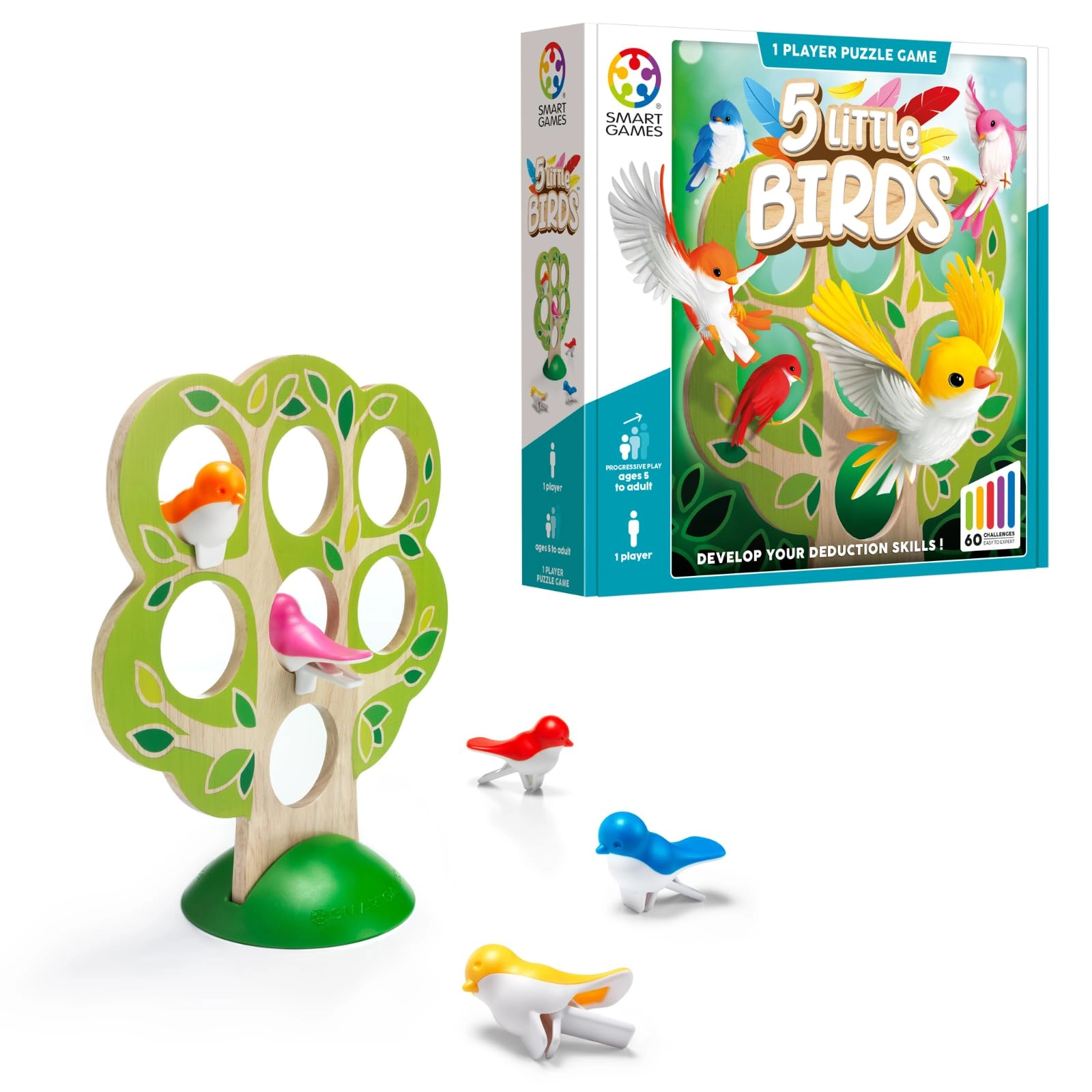 5 Little Birds Wooden Puzzle