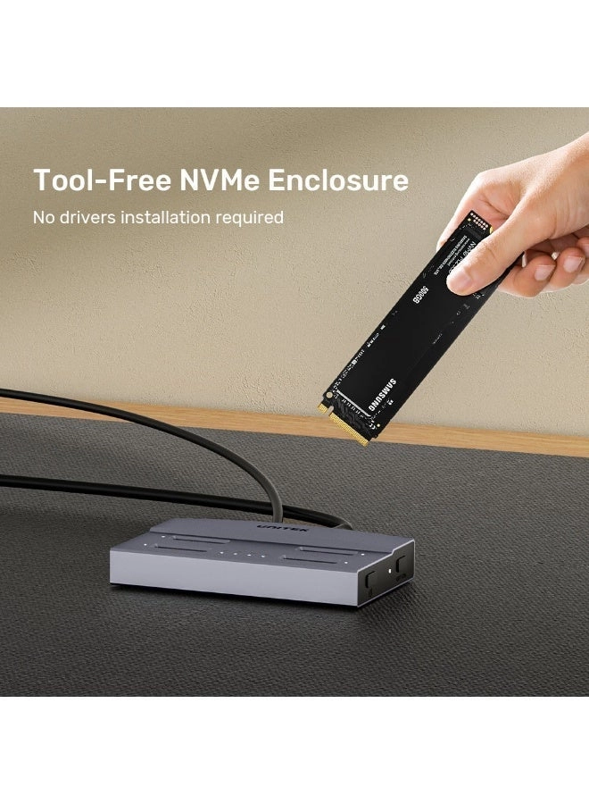 USB4 4-Bay M.2 SSD Docking Station - 4