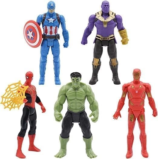 polyplas Heros Figures Set - Superhero - 5 pcs
