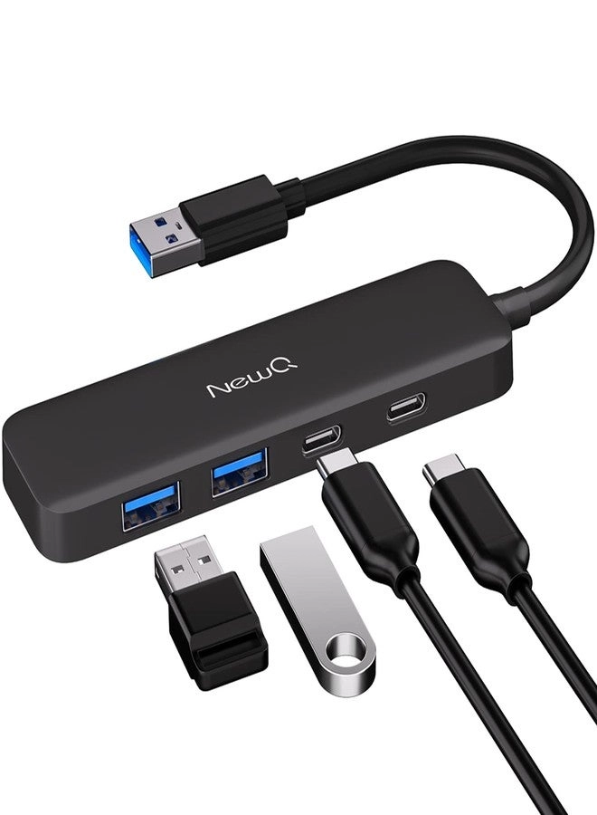 Newq USB Hub 4 Ports - 2x USB-C 3.0 2x USB-A 3.0